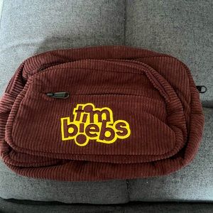 Justin Bieber x Tim Hortons TimBiebs Brown Corduroy Fanny Pack NWOT